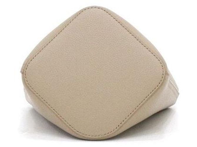 Loewe Mini borsa a secchiello e borsa a tracolla in pelle di vitello granulata color sabbia Marrone - vista 6