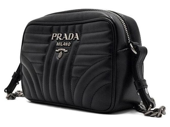 Prada Mini borsa a tracolla in pelle nera Nero - vista 2