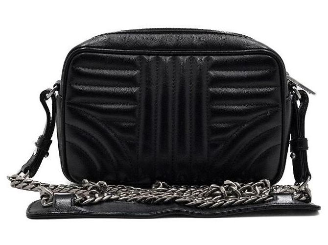 Prada Mini borsa a tracolla in pelle nera Nero - vista 4