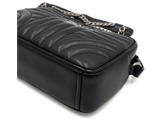 Prada Mini borsa a tracolla in pelle nera Nero - vista 7