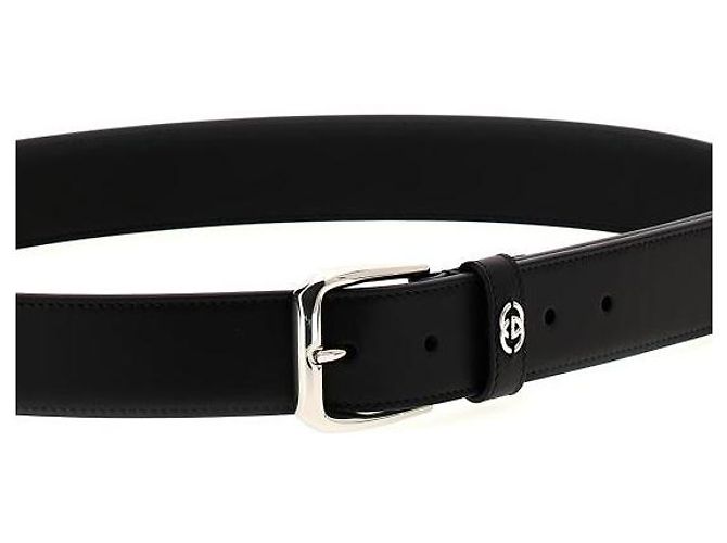 Gucci Interlocking Detail Belt Black - view 6
