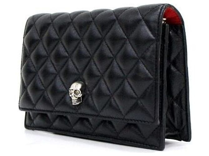 Alexander Mcqueen Borsa a Spalla e Borsa a Tracolla con Catena Skull - vista 3
