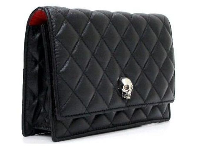 Alexander Mcqueen Borsa a Spalla e Borsa a Tracolla con Catena Skull - vista 4