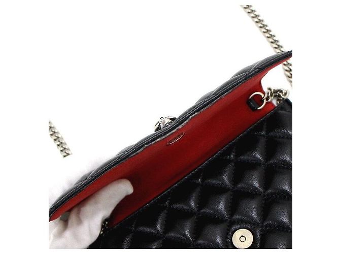 Alexander Mcqueen Borsa a Spalla e Borsa a Tracolla con Catena Skull - vista 8