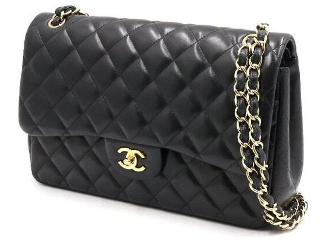 Chanel Borsa a tracolla con catena dorata Nero - vista 2