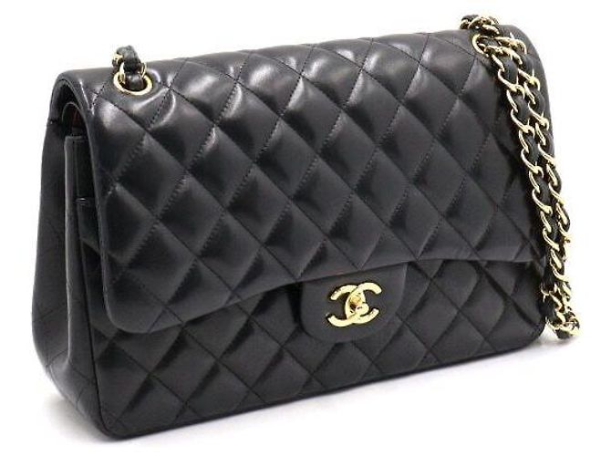 Chanel Borsa a tracolla con catena dorata Nero - vista 3