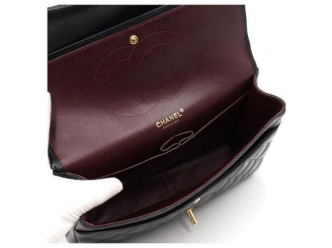 Chanel Borsa a tracolla con catena dorata Nero - vista 5