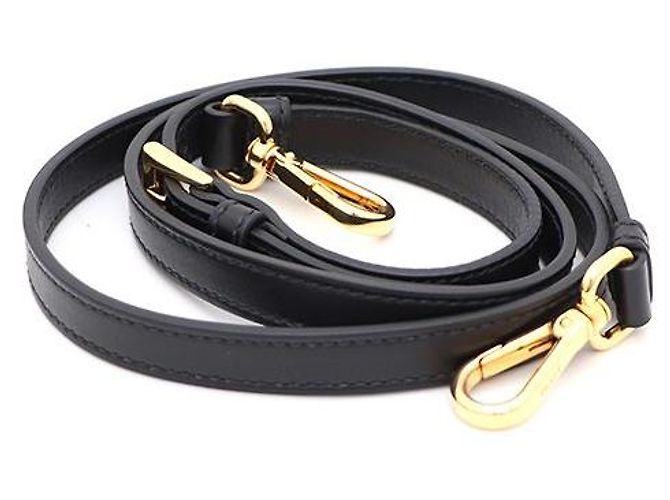 Prada Borsa Tote e Borsa a Spalla Saffiano Gold Logo Top Handle Nero - vista 11