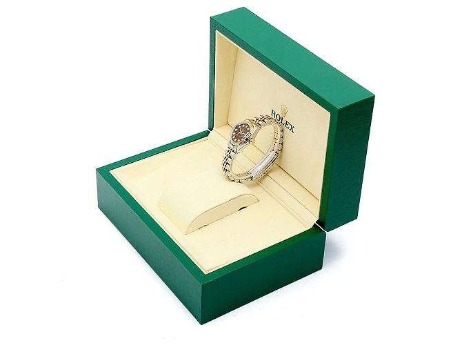 Rolex Reloj Lady Datejust Esfera Cocoa Engaste de Diez Diamantes Castaño - vista 25