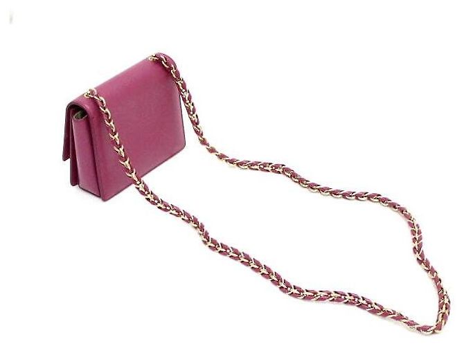 Salvatore Ferragamo Mini borsa a tracolla con patta e catena - vista 10