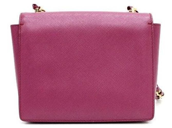 Salvatore Ferragamo Mini borsa a tracolla con patta e catena - vista 4
