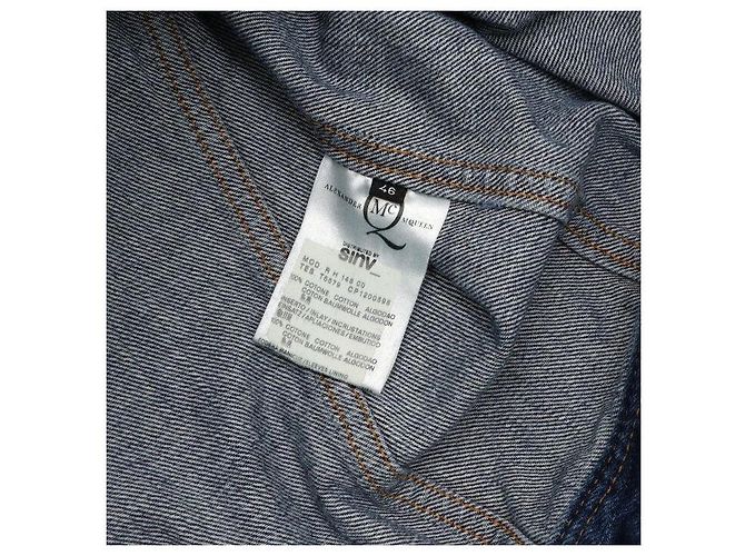Alexander Mcqueen Chaqueta vaquera de cuadros para mujer - vista 6