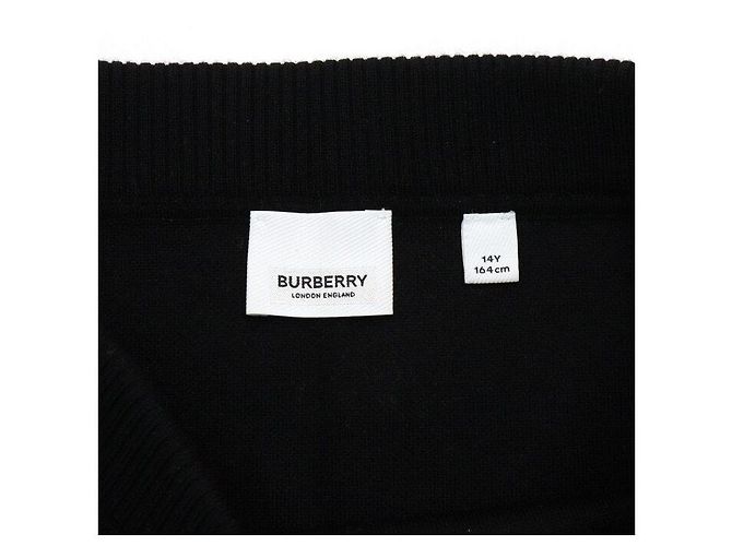 Burberry Schwarzer technischer Wollrock für Kinder oder Damen - Ansicht 6