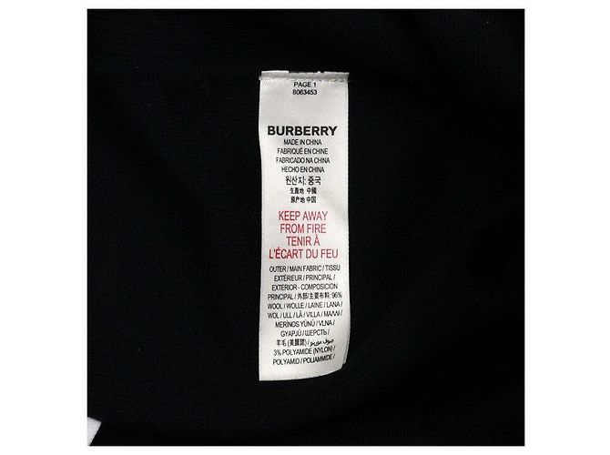 Burberry Schwarzer technischer Wollrock für Kinder oder Damen - Ansicht 7