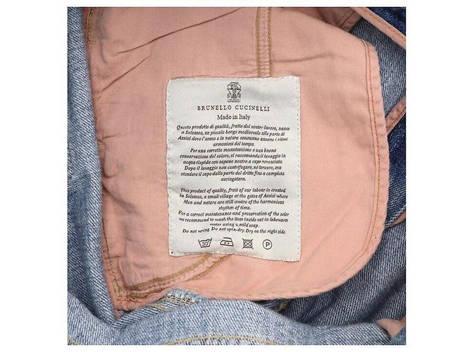Brunello Cucinelli Pantalones vaqueros de mujer con parche de cuero - vista 10