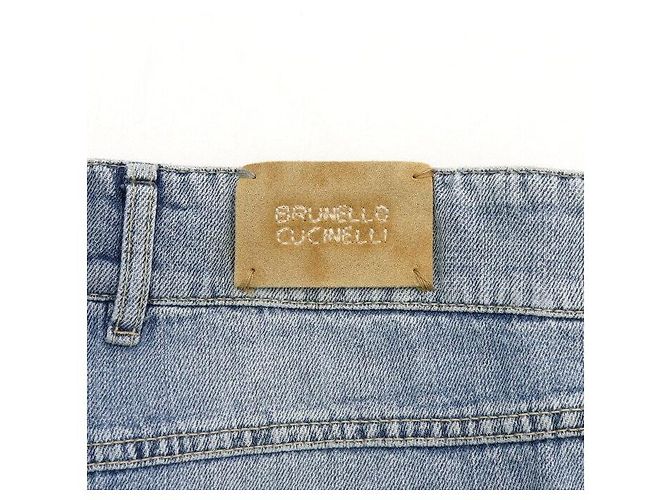 Brunello Cucinelli Pantalones vaqueros de mujer con parche de cuero - vista 11