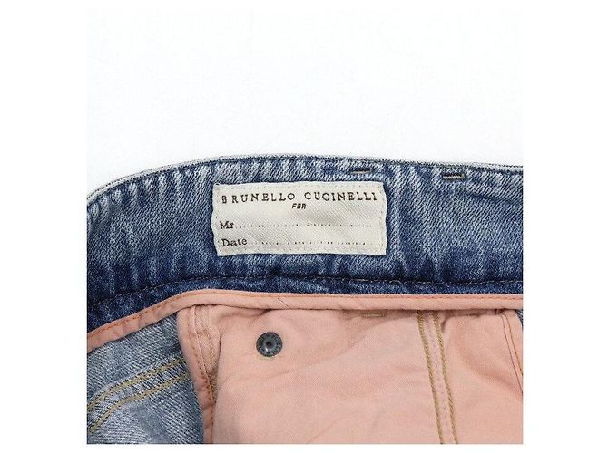 Brunello Cucinelli Pantalones vaqueros de mujer con parche de cuero - vista 8