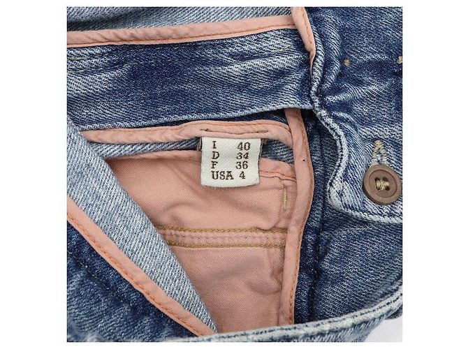 Brunello Cucinelli Pantalones vaqueros de mujer con parche de cuero - vista 9