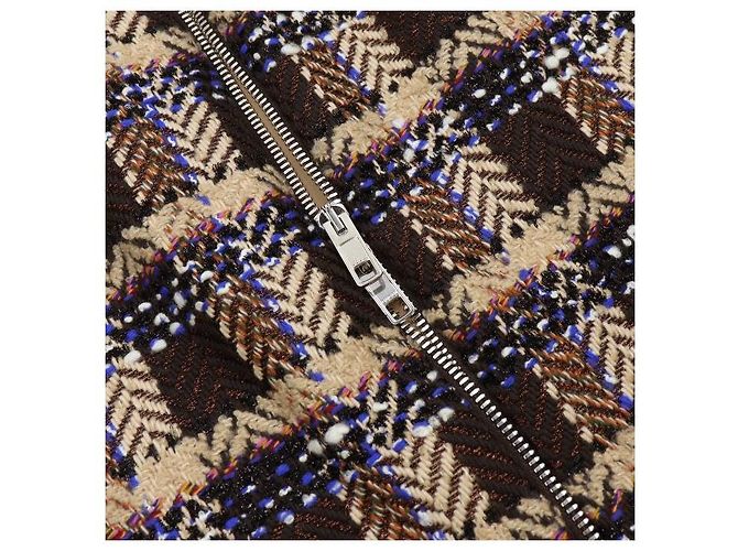 Gucci Falda de tweed a cuadros Multicolor - vista 7