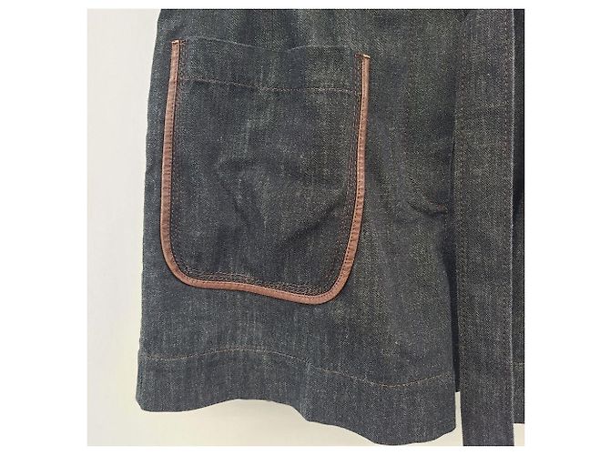 Brunello Cucinelli Shorts vaqueros con cinturón - vista 6
