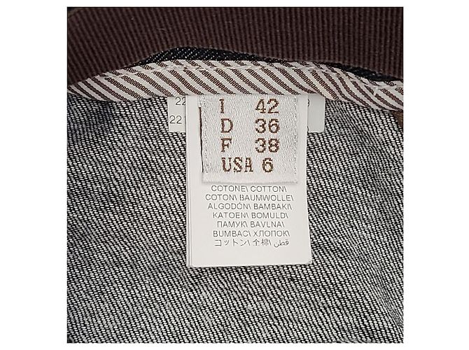 Brunello Cucinelli Shorts vaqueros con cinturón - vista 9