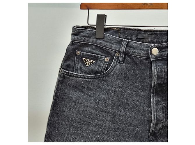 Prada Five Pocket Denim Hose Schwarz - Ansicht 5