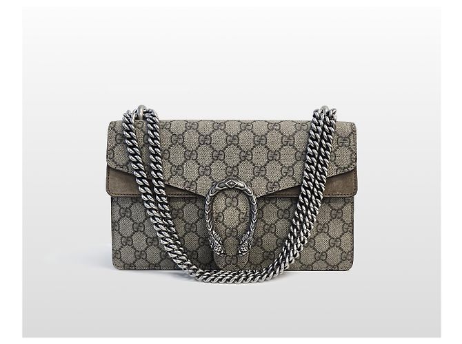 Gucci Borsa a tracolla Dionysus GG Supreme media Beige Marrone - vista 2