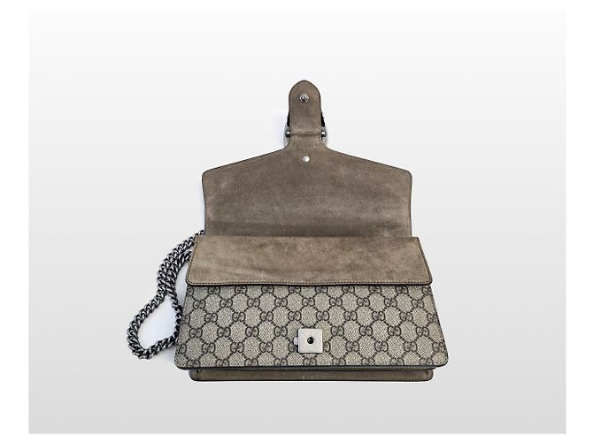 Gucci Borsa a tracolla Dionysus GG Supreme media Beige Marrone - vista 5