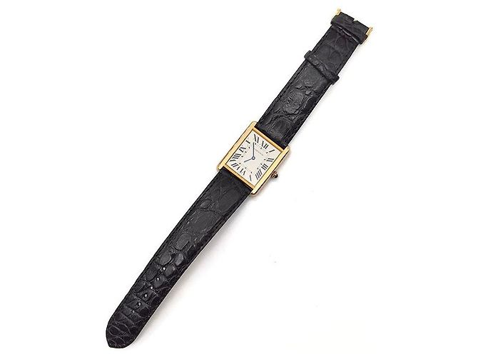 Cartier Relógio Tank Solo Gold Multicor - vista 4