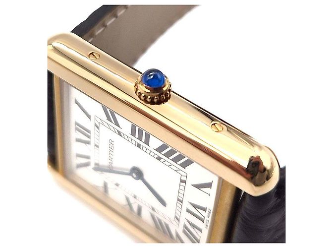 Cartier Relógio Tank Solo Gold Multicor - vista 6