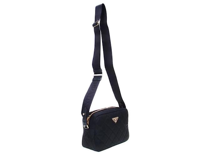 Prada Bolsa de câmera em nylon acolchoado Preto - vista 2