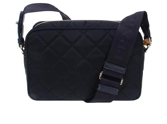 Prada Bolsa de câmera em nylon acolchoado Preto - vista 3