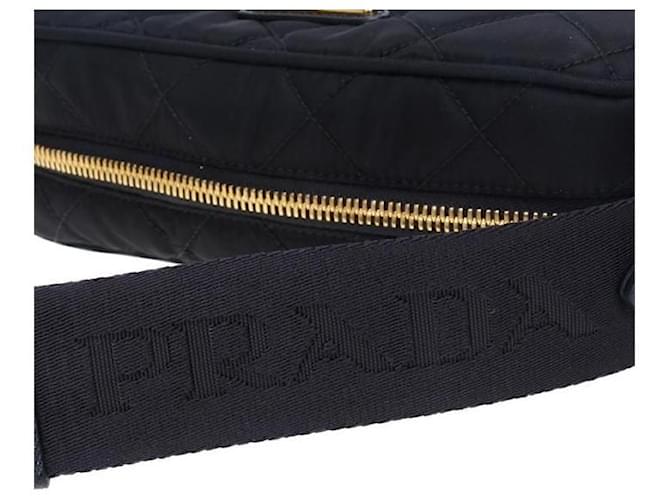 Prada Bolsa de câmera em nylon acolchoado Preto - vista 8