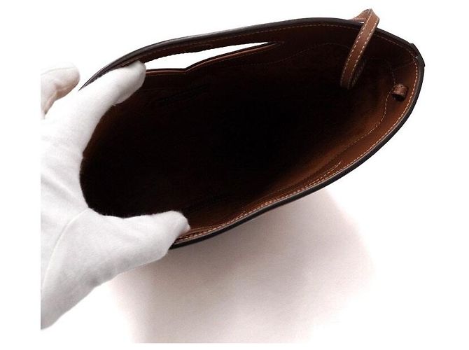 Saint Laurent Piccola borsa tote a secchiello e borsa a tracolla crossbody Marrone - vista 5