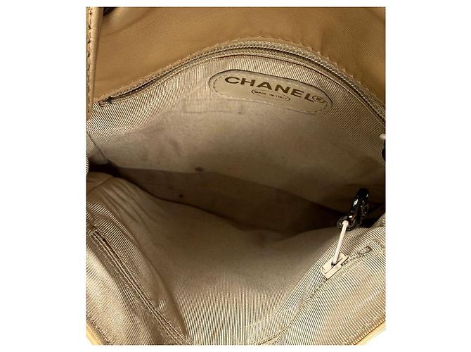 Chanel Beige Big CC Flap Schultertasche Braun - Ansicht 10