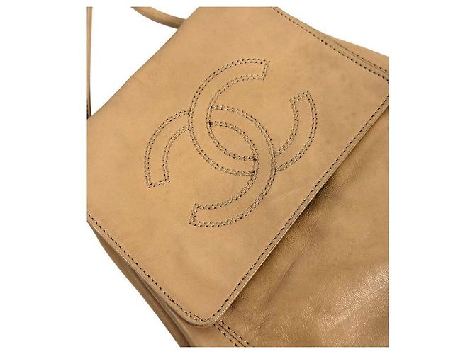 Chanel Beige Big CC Flap Schultertasche Braun - Ansicht 11