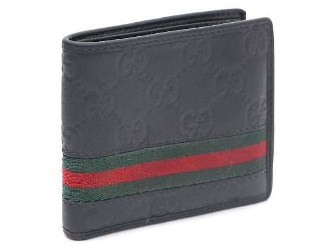 Gucci GG Logo Web Bi-Fold Wallet Black - view 2
