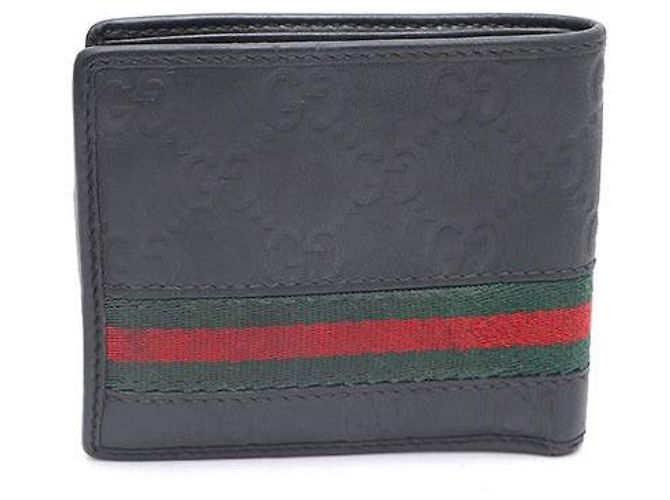 Gucci GG Logo Web Bi-Fold Wallet Black - view 3