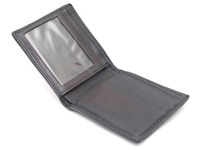 Gucci GG Logo Web Bi-Fold Wallet Black - view 6