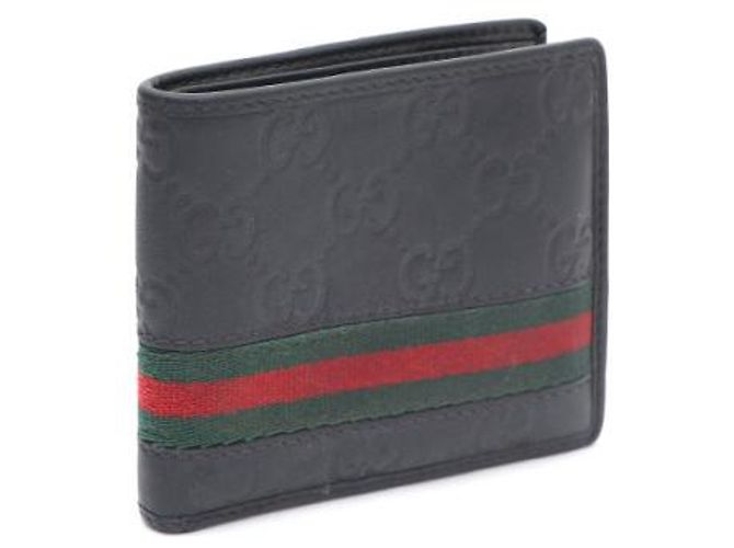 Gucci GG Logo Web Bi-Fold Wallet Black - view 8
