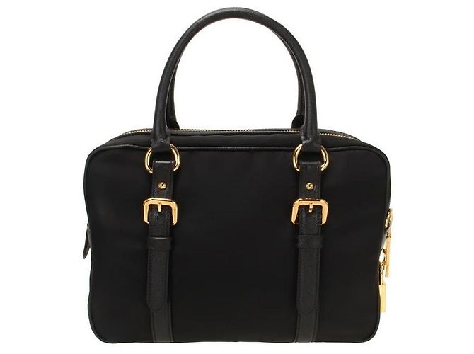 Prada Nylon-Tote-Bag ZMY NOO Schwarz - Ansicht 3