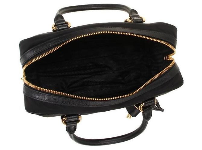 Prada Nylon-Tote-Bag ZMY NOO Schwarz - Ansicht 4