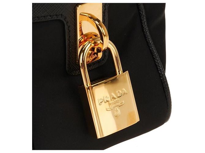 Prada Nylon-Tote-Bag ZMY NOO Schwarz - Ansicht 6
