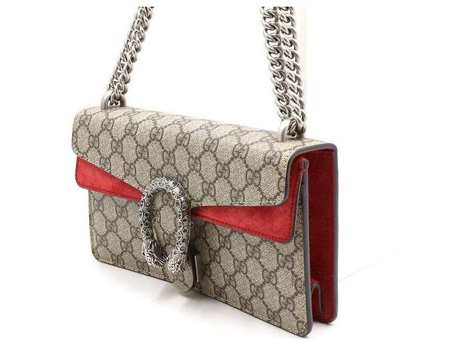 Gucci Piccola borsa Dionysus GG con tracolla a catena e borsa a tracolla Marrone - vista 2