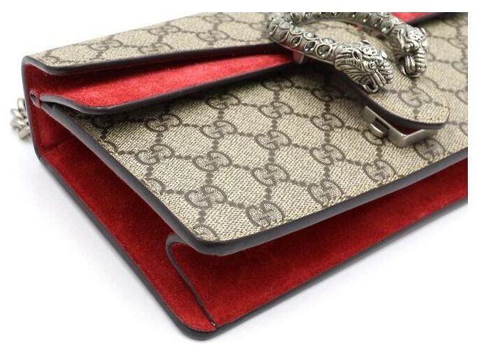 Gucci Piccola borsa Dionysus GG con tracolla a catena e borsa a tracolla Marrone - vista 7