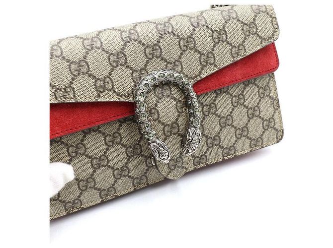 Gucci Piccola borsa Dionysus GG con tracolla a catena e borsa a tracolla Marrone - vista 8