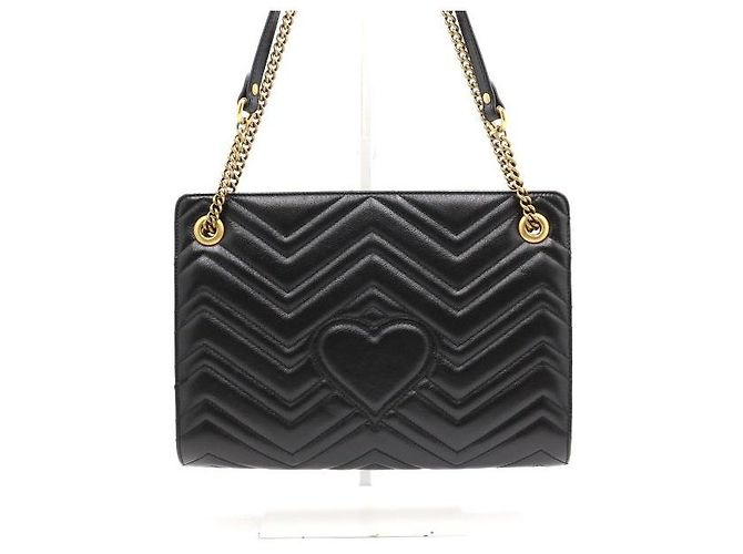 Gucci Borsa a Spalla e Crossbody Matelasse Chain Nero - vista 7