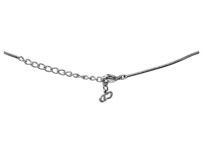 Oblique Dior Collana con piastra obliqua blu cubica argento - vista 3