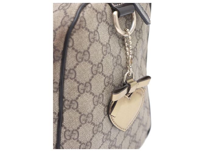 Gucci Bolso Boston de PVC Edición Limitada Logo GG Castaño - vista 5