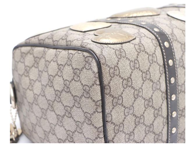 Gucci Bolso Boston de PVC Edición Limitada Logo GG Castaño - vista 7